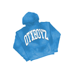 VINTAGE COLLEGE HOODY: VINTAGE SKY BLUE