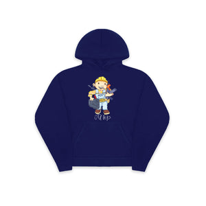 BOB THE DRILLER PULLOVER HOODY: NAVY