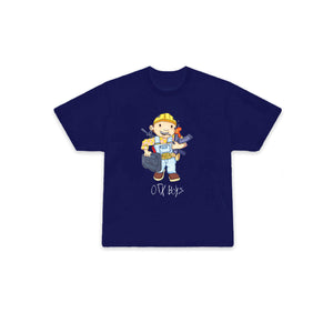 BOB THE DRILLER TEE: NAVY