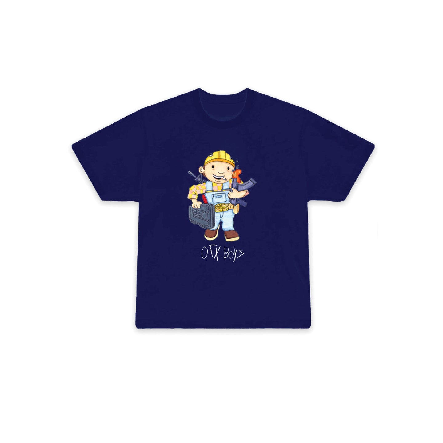 BOB THE DRILLER TEE: NAVY