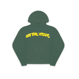 TRAPPY MEAL PULLOVER HOODY: FOREST GREEN