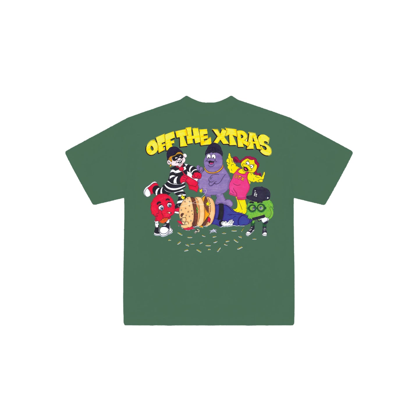 TRAPPY MEAL TEE: FOREST GREEN