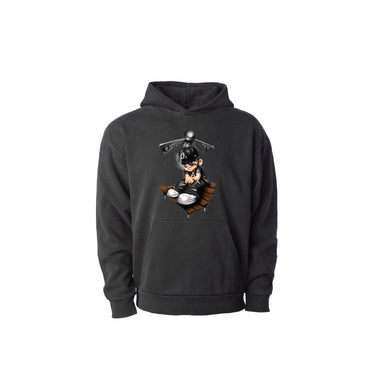 MIJO PULLOVER HOODY: VINTAGE BLACK