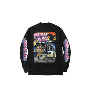 PAID N FULL LONG SLEEVE TEE: BLACK