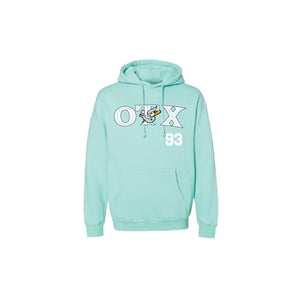 PLAY BALL PULLOVER HOODY: TEAL