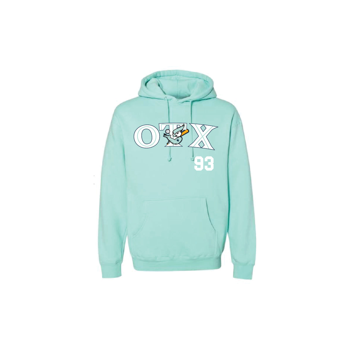 PLAY BALL PULLOVER HOODY: TEAL
