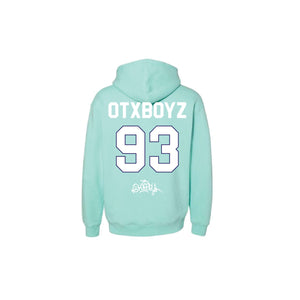 PLAY BALL PULLOVER HOODY: TEAL