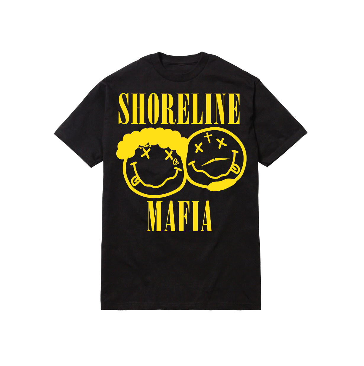 SHORELINE SMILE TEE: BLACK