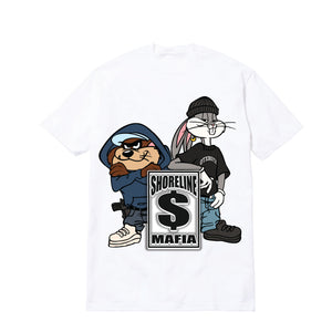 SHORELINE TWINS TEE: WHITE – GEEZY WORLD