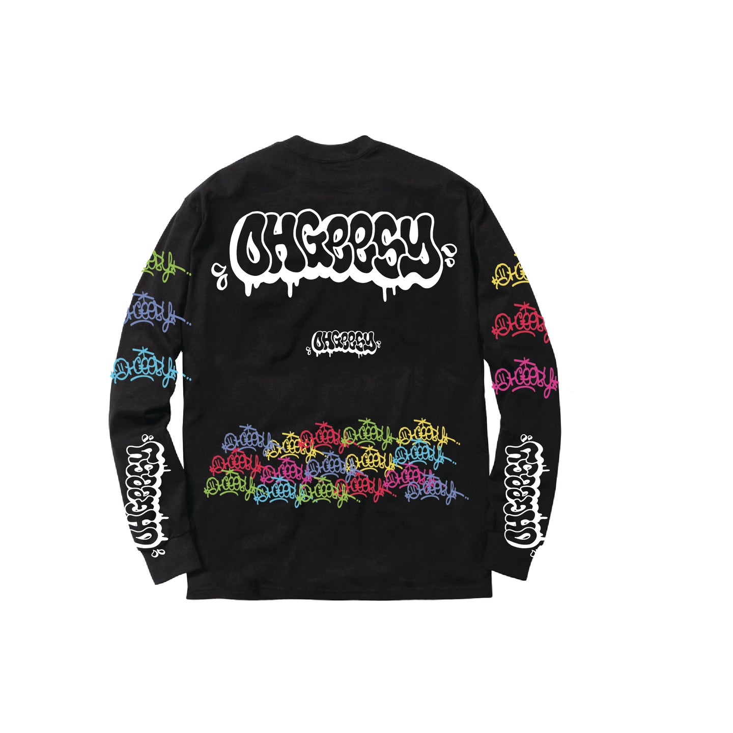 THROWIE LONG SLEEVE TEE: BLACK – GEEZY WORLD