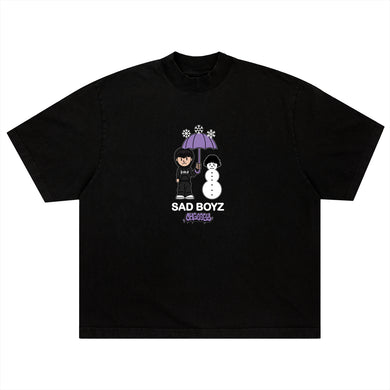 JUNIOR x SNOWMAN TEE: BLACK