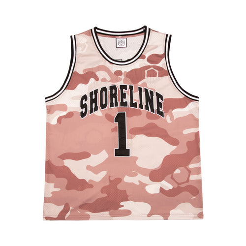 SHORELINE BASKETBALL JERSEY: DESERT CAMO