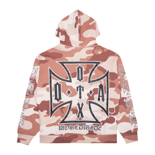 CHOPPA ZIP UP HOODIE: DESERT CAMO