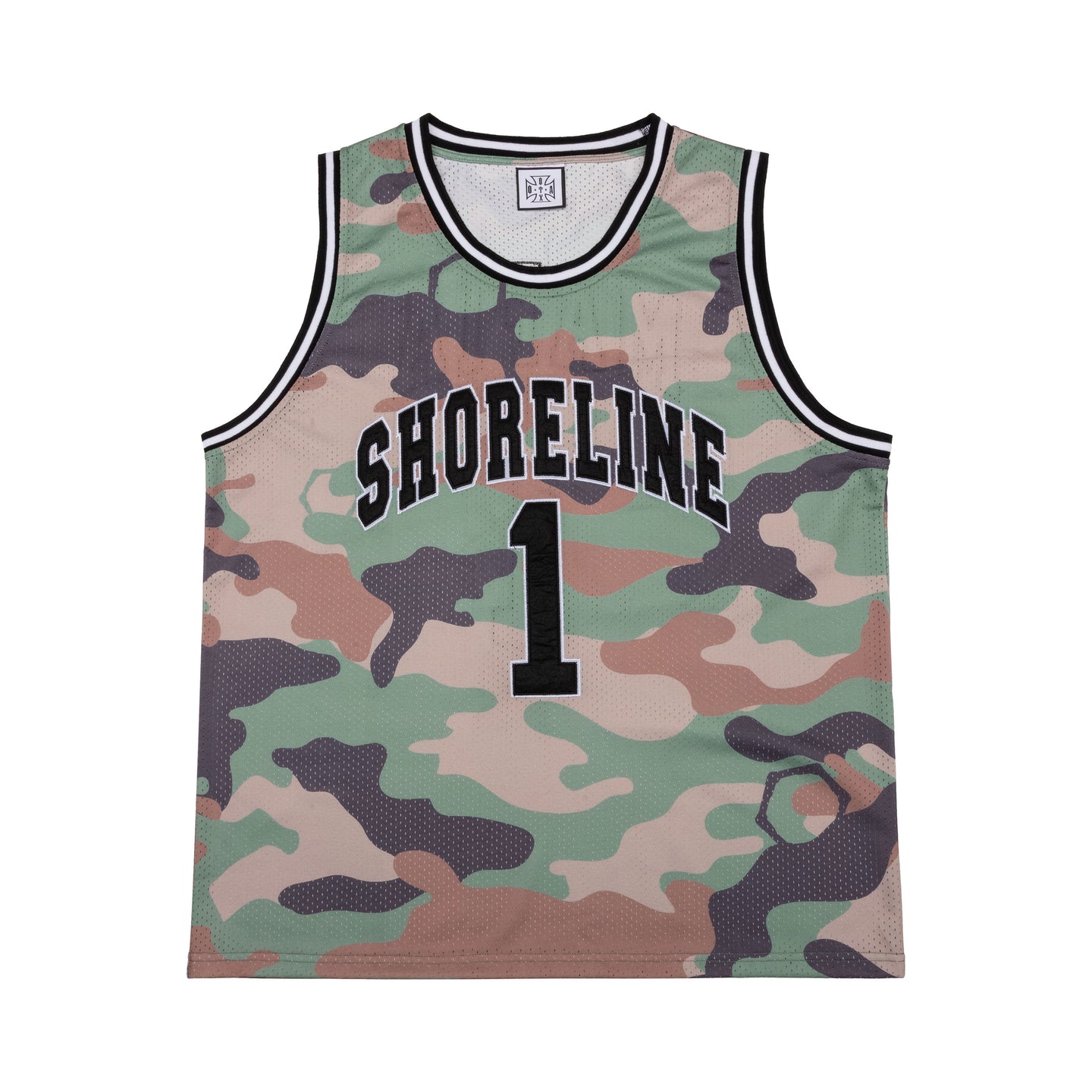 SHORELINE BASKETBALL JERSEY: MILITARY CAMO