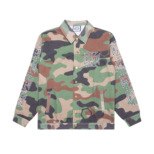 CHOPPA COACH JACKET: MILITARY CAMO