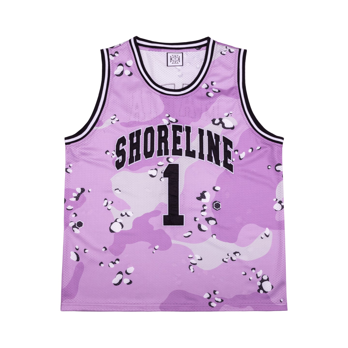 SHORELINE BASKETBALL JERSEY: PURPLE CAMO