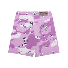 Load image into Gallery viewer, CHOPPA CARPENTER SHORTS: PURPLE CAMO