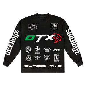 F1 LONG SLEEVE TEE: BLACK
