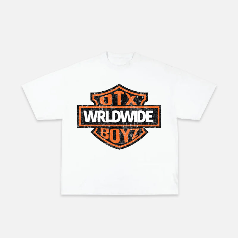 OTXBOYZ WRLDWIDE TEE (ORANGE) – GEEZY WORLD