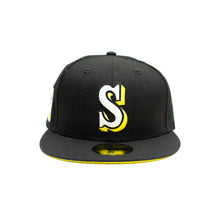 Load image into Gallery viewer, NEW ERA SEATTLE BLOCK CAP: BLACK/YELLOW