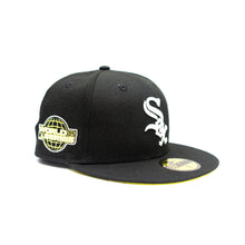 Load image into Gallery viewer, NEW ERA WHITE SOX COLLEGE CAP: BLACK/YELLOW