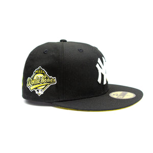 NEW ERA NY BLOCK CAP: BLACK/YELLOW