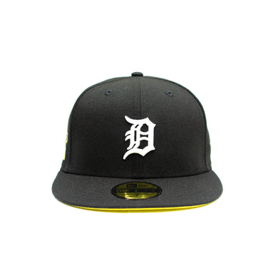 NEW ERA DETROIT BLOCK CAP: BLACK/YELLOW