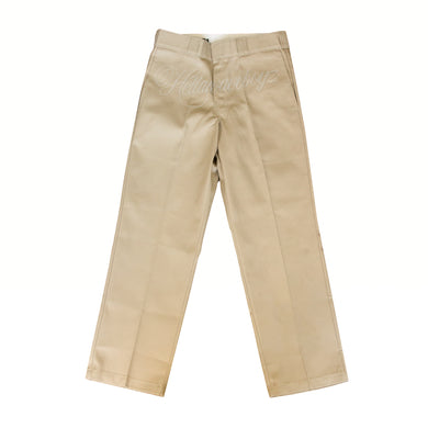 RHINESTONE DICKIES PANTS: KHAKI