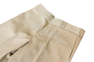 RHINESTONE DICKIES PANTS: KHAKI