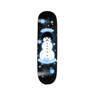 GEEZY DA SNOWMAN SKATEBOARD DECK: BLACK