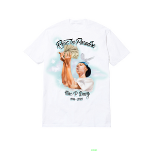 AIRBRUSH TEE: WHITE