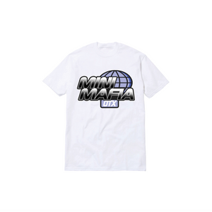 MINI MAFIA GLOBAL TODDLER TEE: WHITE