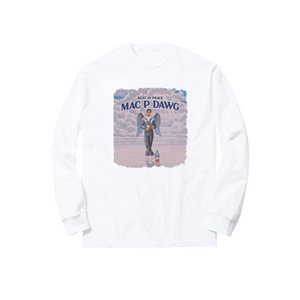 MAC P ANGEL LONGSLEEVE TEE: WHITE