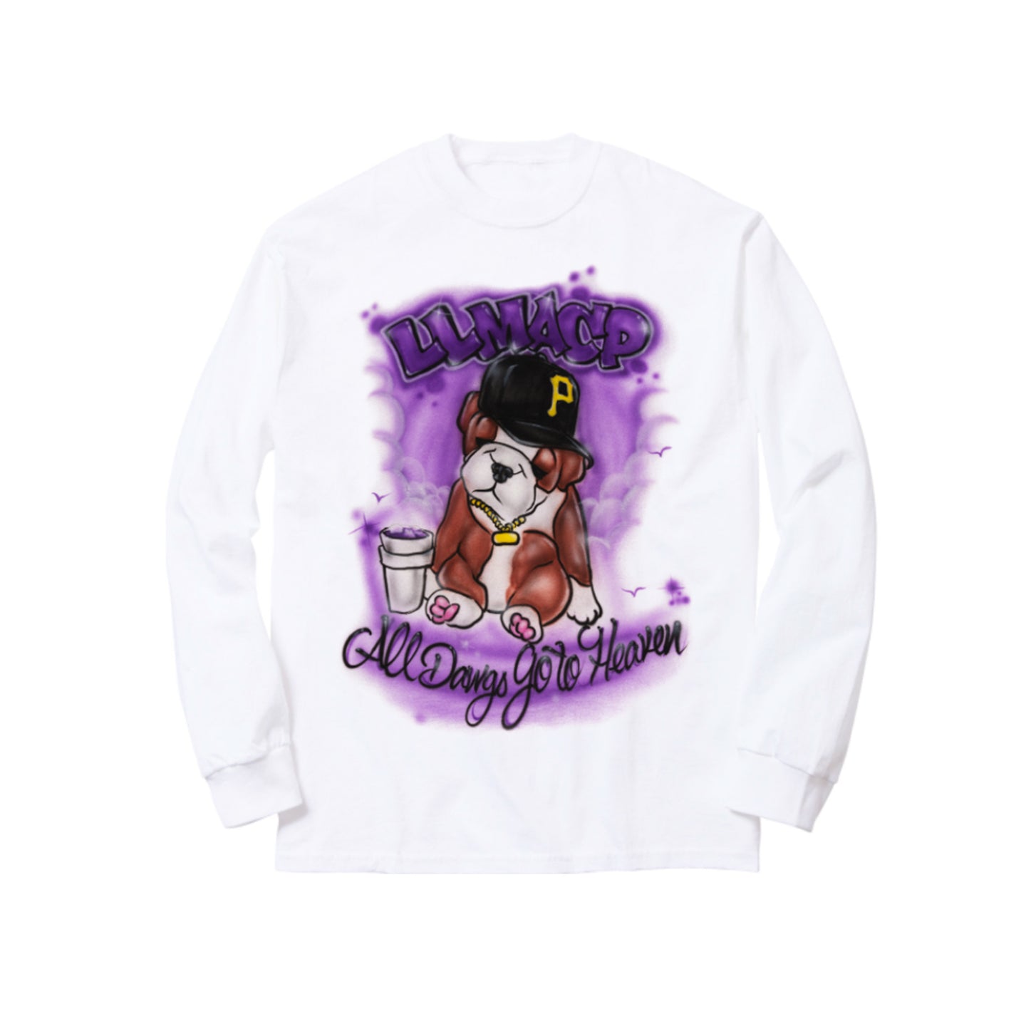 LONG LIVE MAC P LONG SLEEVE TEE: WHITE