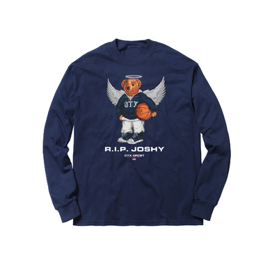 JOSHY LONG SLEEVE TEE: NAVY BLUE